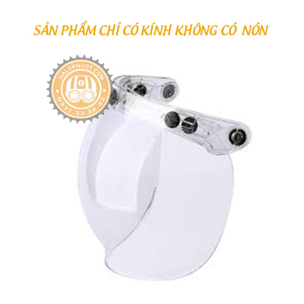 Kính Bubble Royal cho nón bảo hiểm 3/4 (Trong Suốt)