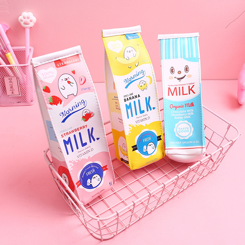 Hộp bút hình hộp sữa dễ thương