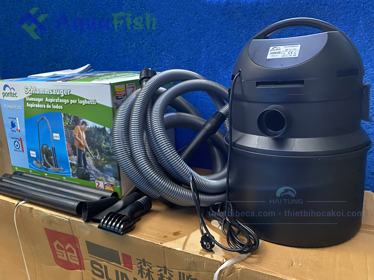 Máy Vệ Sinh Hồ Cá Koi Pontec Pondomatic Đức (lực hút mạnh, đa năng và rất bền)