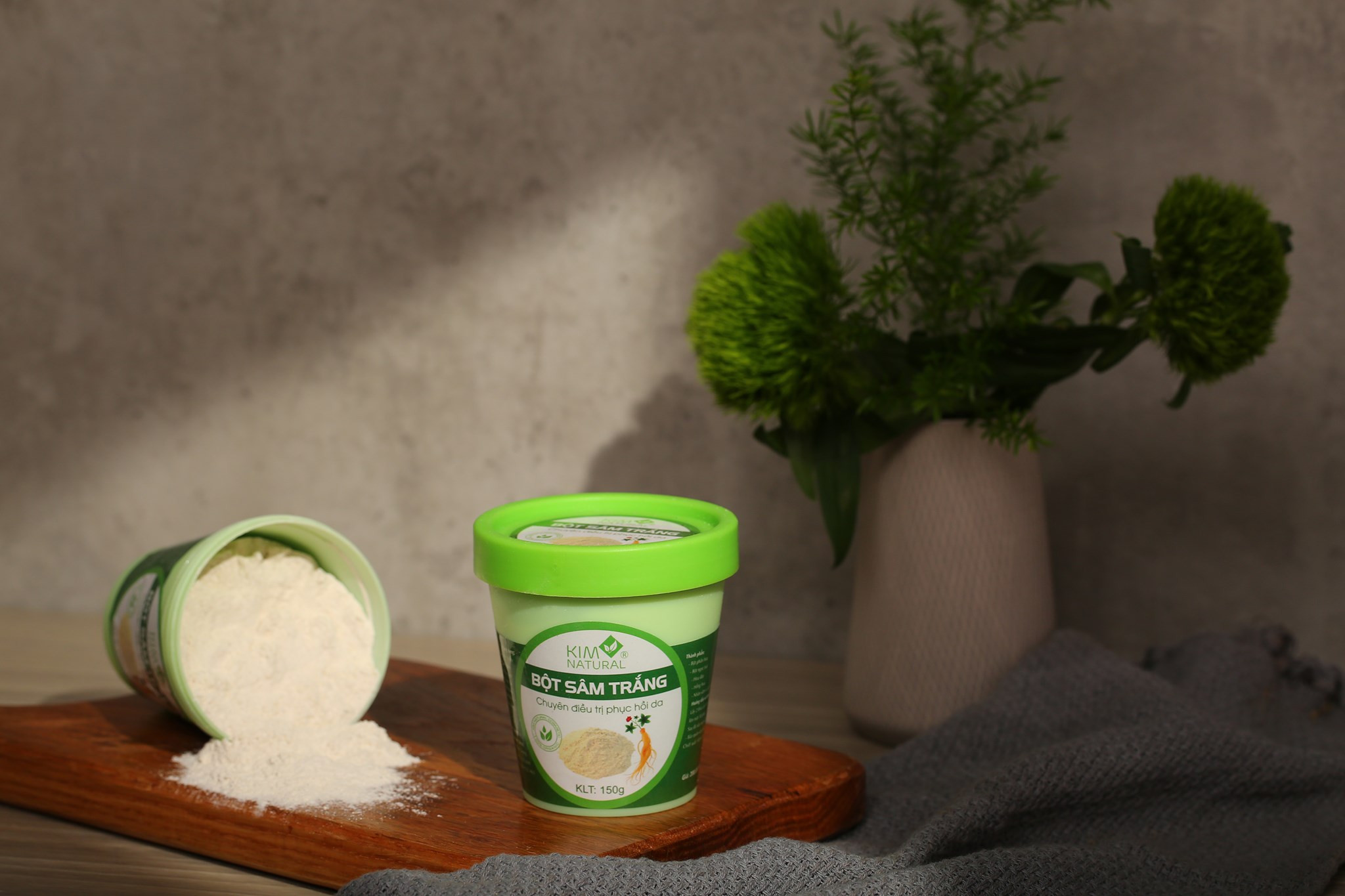 Mặt nạ Bột Sâm Trắng Kim Natural