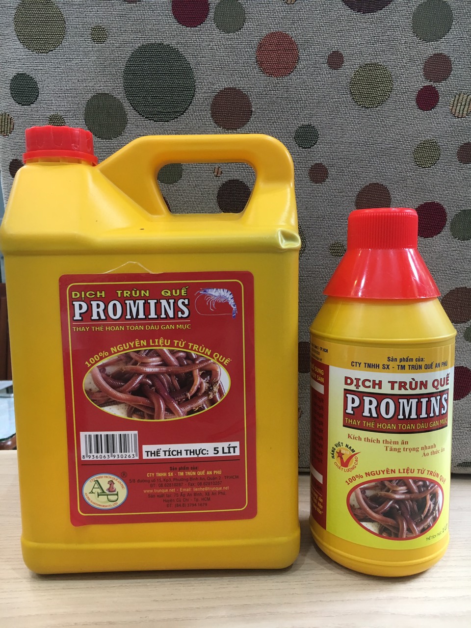 Dịch trùn quế promins dùng cho cá tra can 5 lit