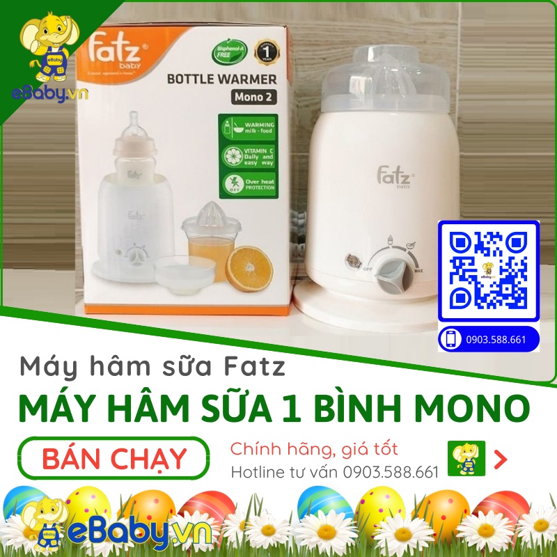 Máy hâm sữa Mono 2 - Fatz Baby FB3002SL 4 chức năng hâm nóng, giữ nóng