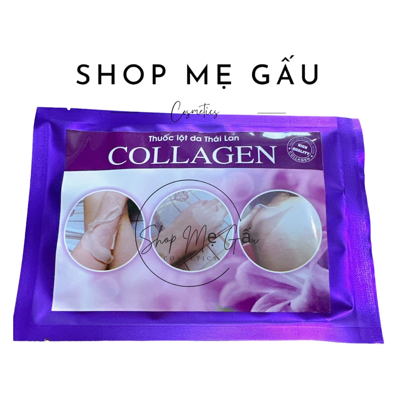 Lột thay da sinh học collagen đỏ, tím