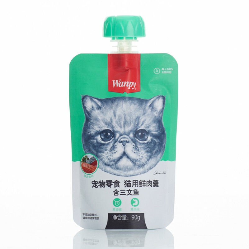 Thức ăn cho mèo - Súp thưởng Wanpy nắp vặn 90gr