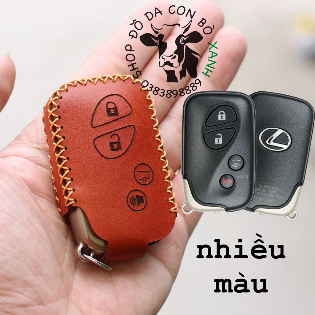 Bao da chìa khoá lexus handmade da 001