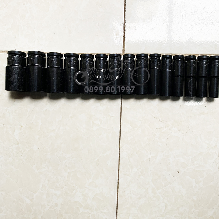 Bộ khẩu mở ốc cho máy bulong(bộ tuýp mở ốc) - 15 khẩu