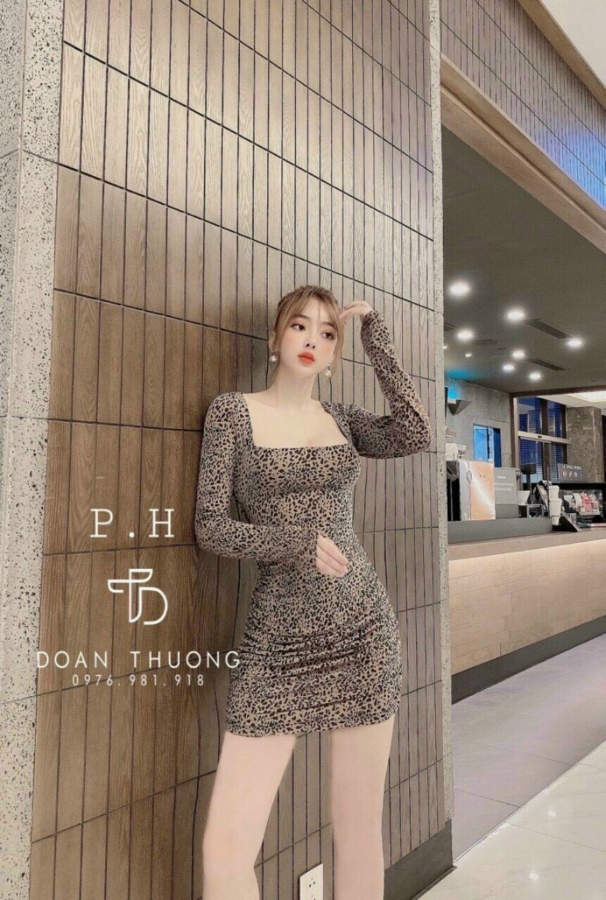 Đầm body hở lưng đan dây sexy TTSA0868