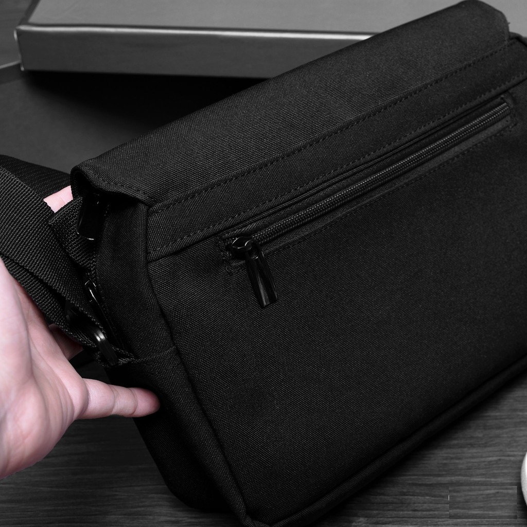 Túi đeo chéo nam mini vải canvas bền bỉ phong cách unisex Hàn Quốc TC87
