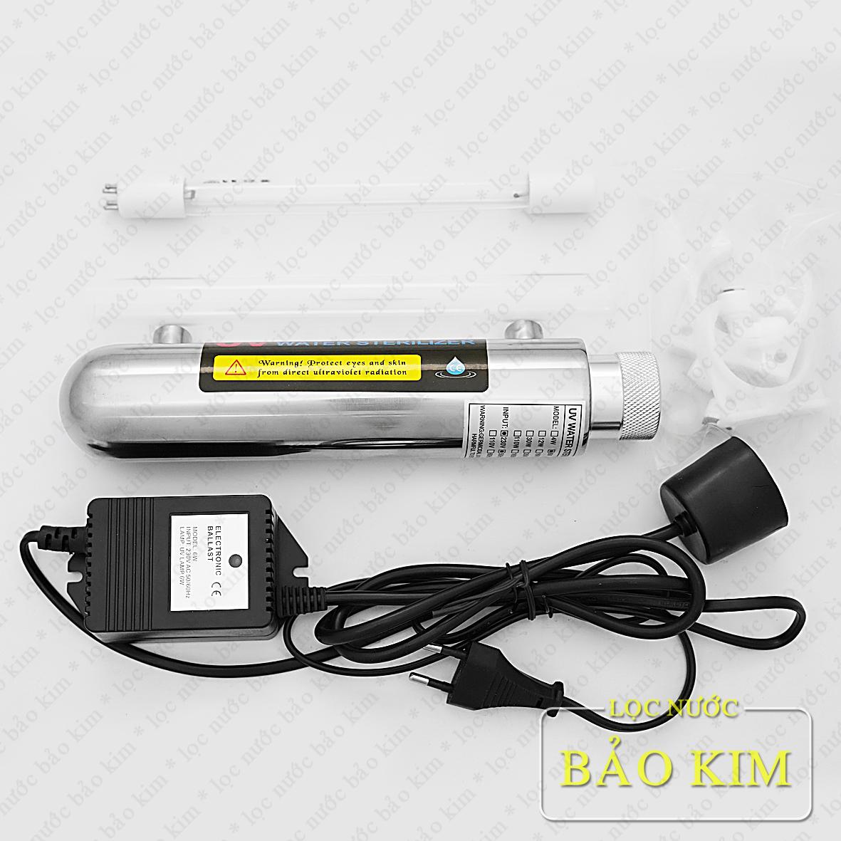 [HCM]6W- Bộ đèn UV diệt khuẩn 6W dùng cho máy lọc nước