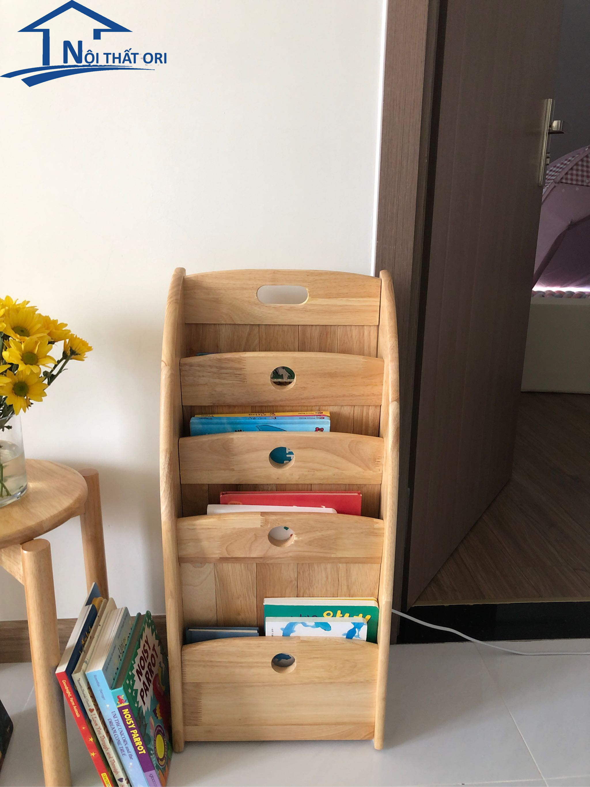 Kệ để sách báo, kệ lá đơn giản hàng lắp ráp