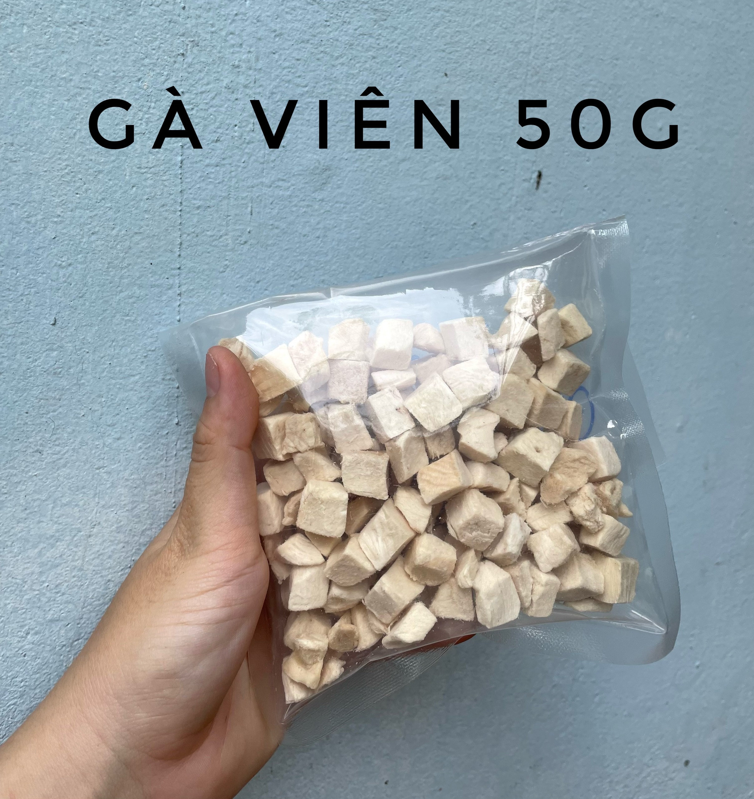 Thịt ức gà sấy khô cho mèo và cún - Thịt ức gà sấy đông khô dinh dưỡng - Túi 100g