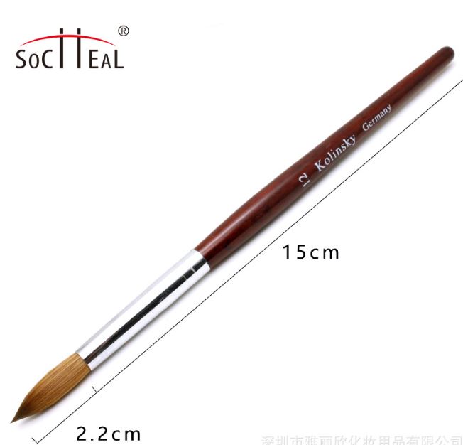 Cọ đắp bột kolinsky số 12, 14 16, 18, 20 (1 cây)