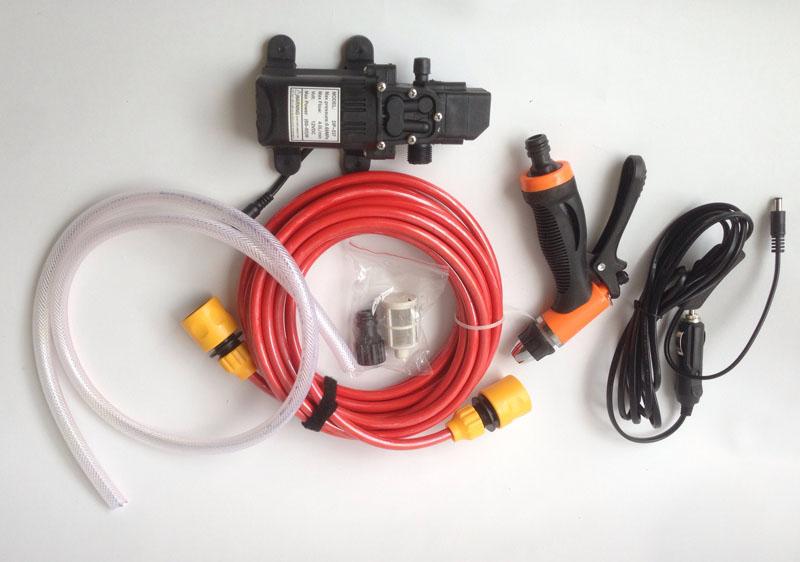 Bộ Máy bơm rửa xe tăng áp lực nước mini loại 1 cao cấp dùng trên xe hơi [dùng điện 220V phải dùng adapter chuyển xuống 12v]