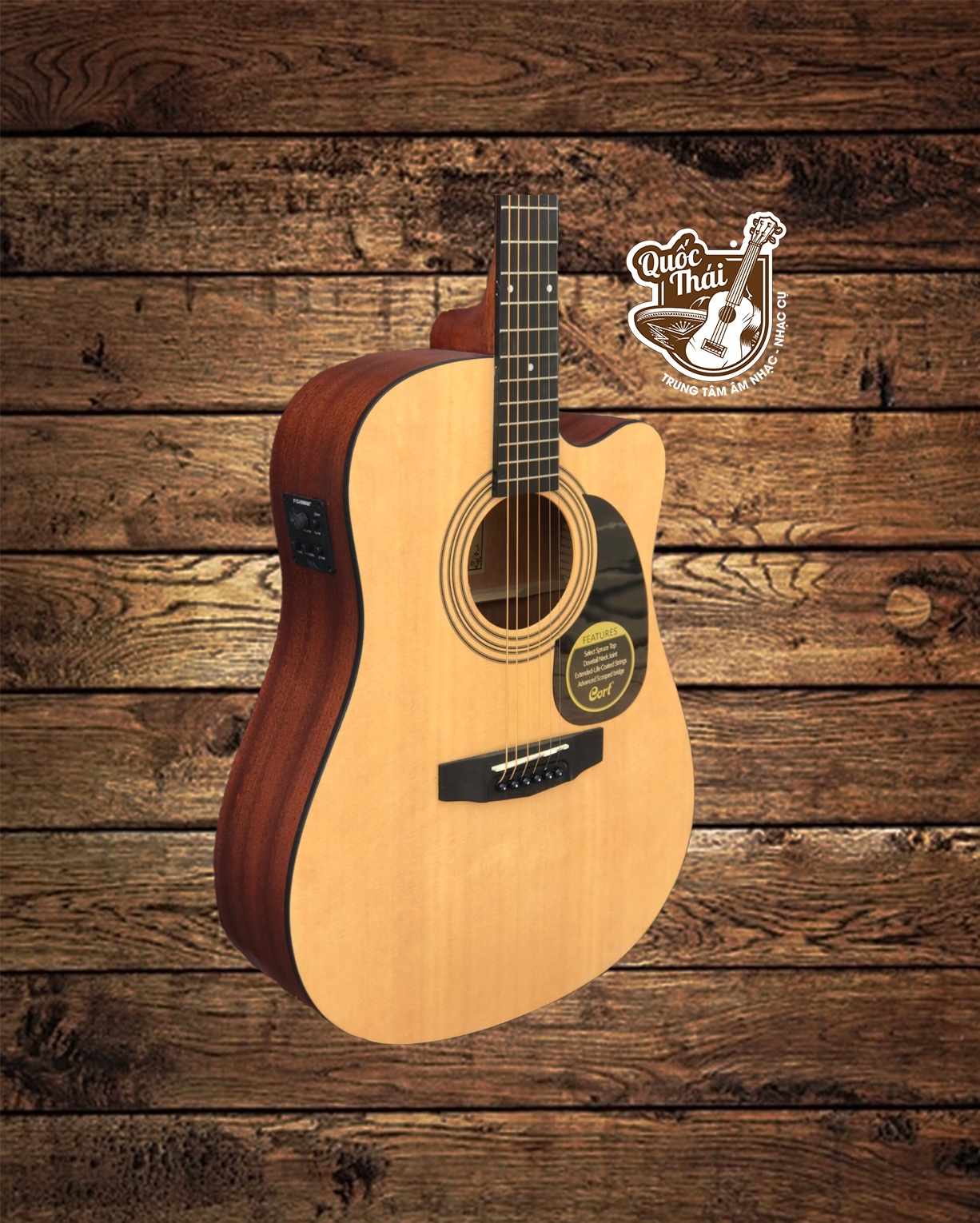 Đàn Guitar Acoustic Cort AD810CE