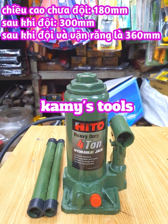 KÍCH CON ĐỘI THỦY LỰC 4 TẤN (CON ĐỘI THỦY LỰC, KÍCH THỦY LỰC)