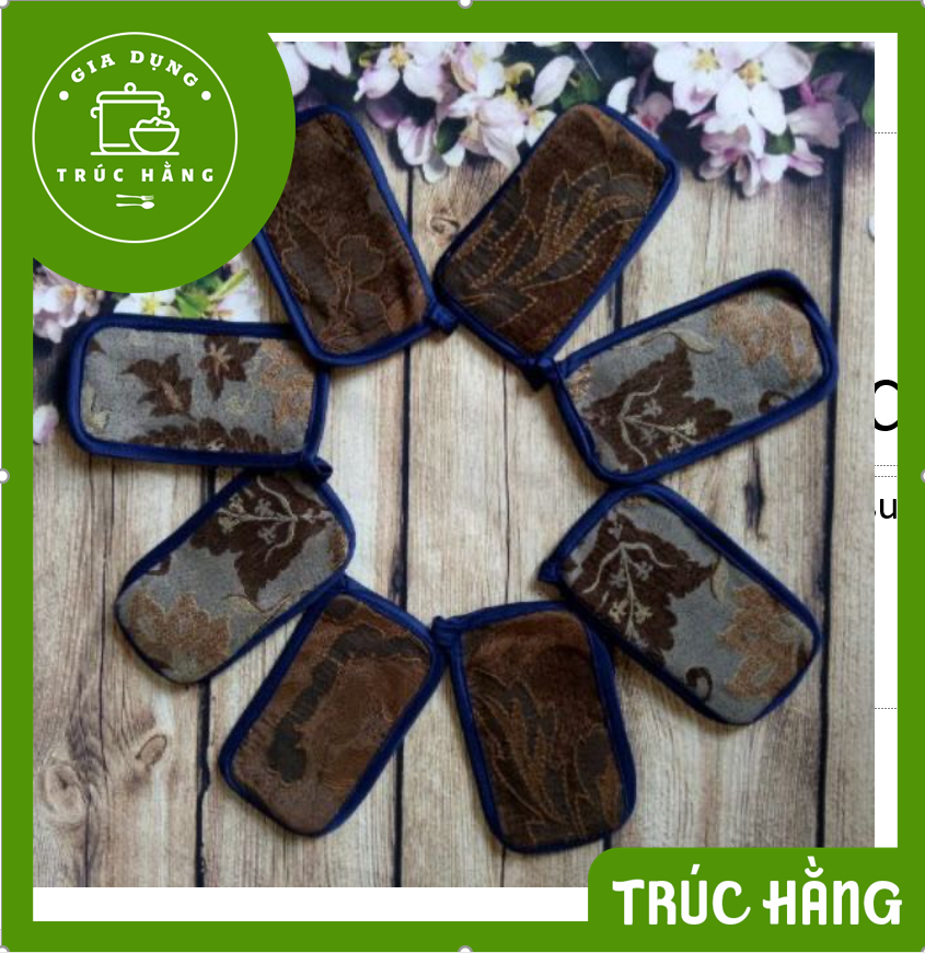 2 miếng nhấc nồi bằng vải