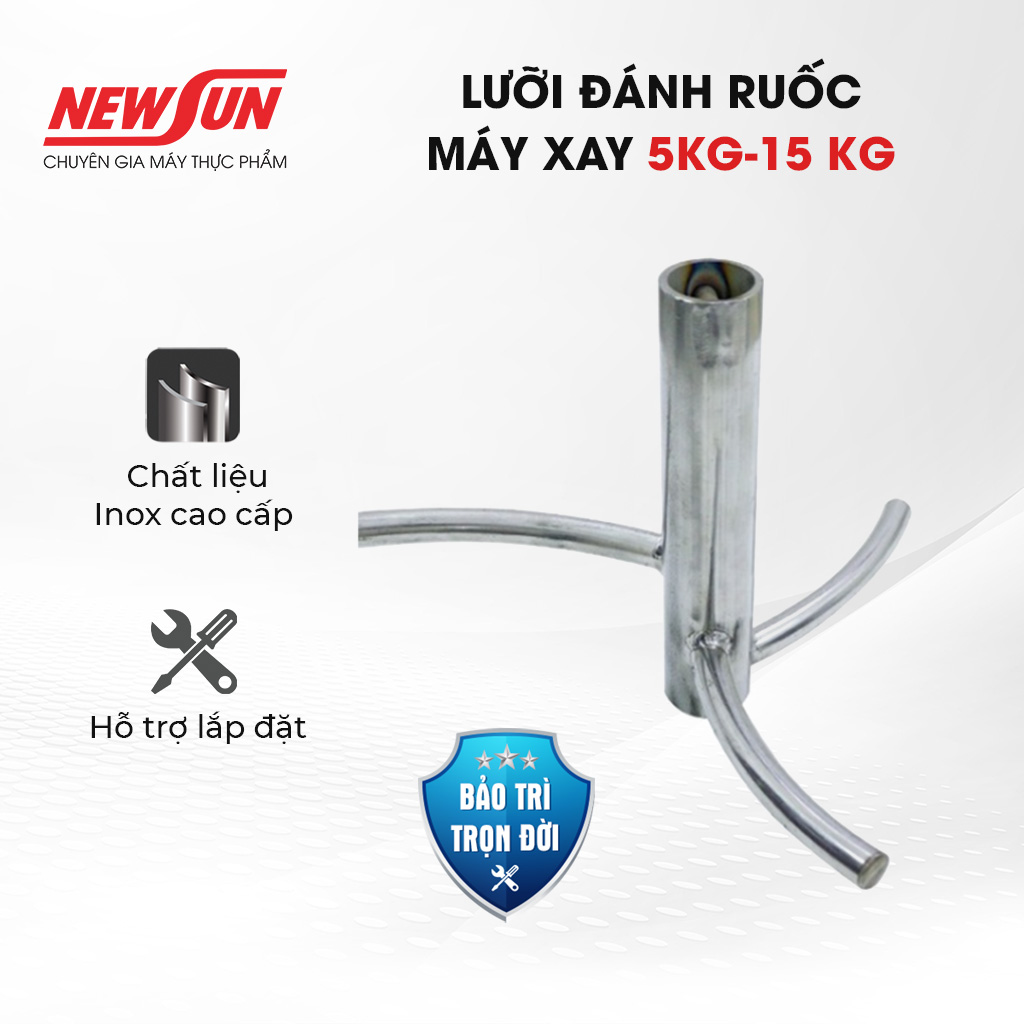Lưỡi đánh ruốc, chà bông của máy xay 5-15 kg newsun