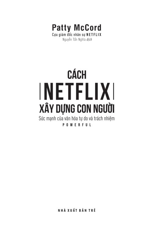 Sách - Cách Netflix xây dựng con người