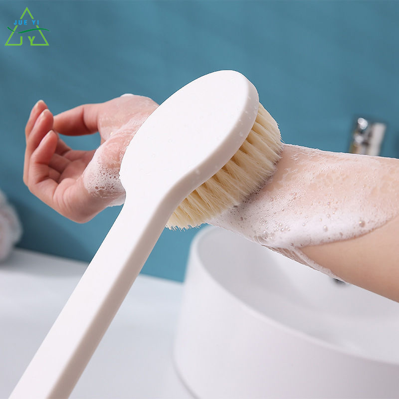 Ksbộ bàn chải tắm lông mềm cán dài bàn chải tắm bàn chải chà lưng bàn chải làm sạch lưng sản phẩm tốt chà xát tắm