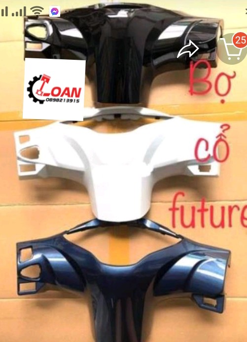 Nhựa ốp bợ cổ, đầu xe future mập, wave 125i, led zin _ shop phụ tùng honda