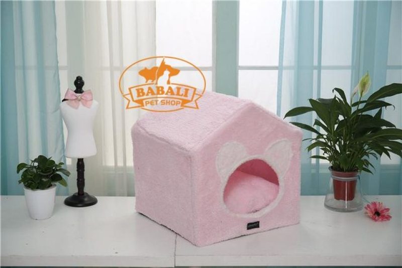Nhà lông cotton khung nhựa cho thú cưng kugoda