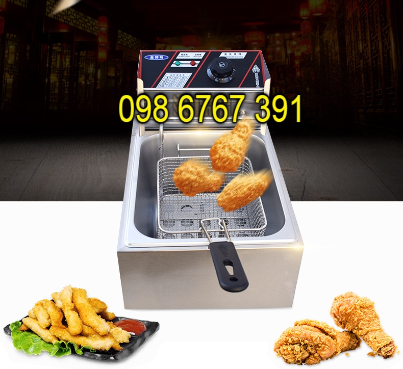 Nồi chiên khoai tây chiên chả cá bánh khoai bánh chuối, ... dùng cho quán ăn nhanh