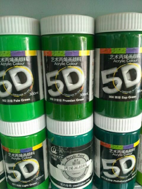 [HCM]Màu Acrylic 3D vẽ mọi chất liệu 300ml ( bản màu 2)