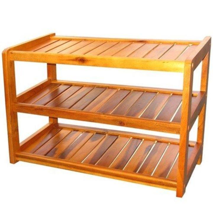 kệ dép 3 tầng rộng 80cm bằng gỗ