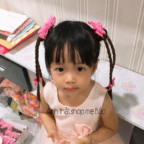 [HCM]1 Cặp Kẹp Tóc Giả Cho Bé Gái