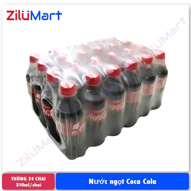 Nước ngọt Coca Cola (thùng 24 chai) loại 390ml