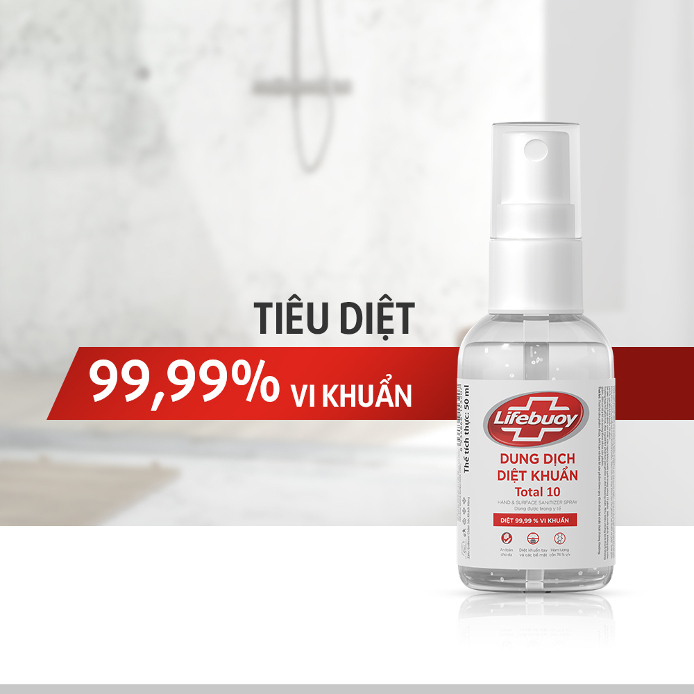 Dung Dịch Diệt Khuẩn Lifebuoy Total 10 50ml