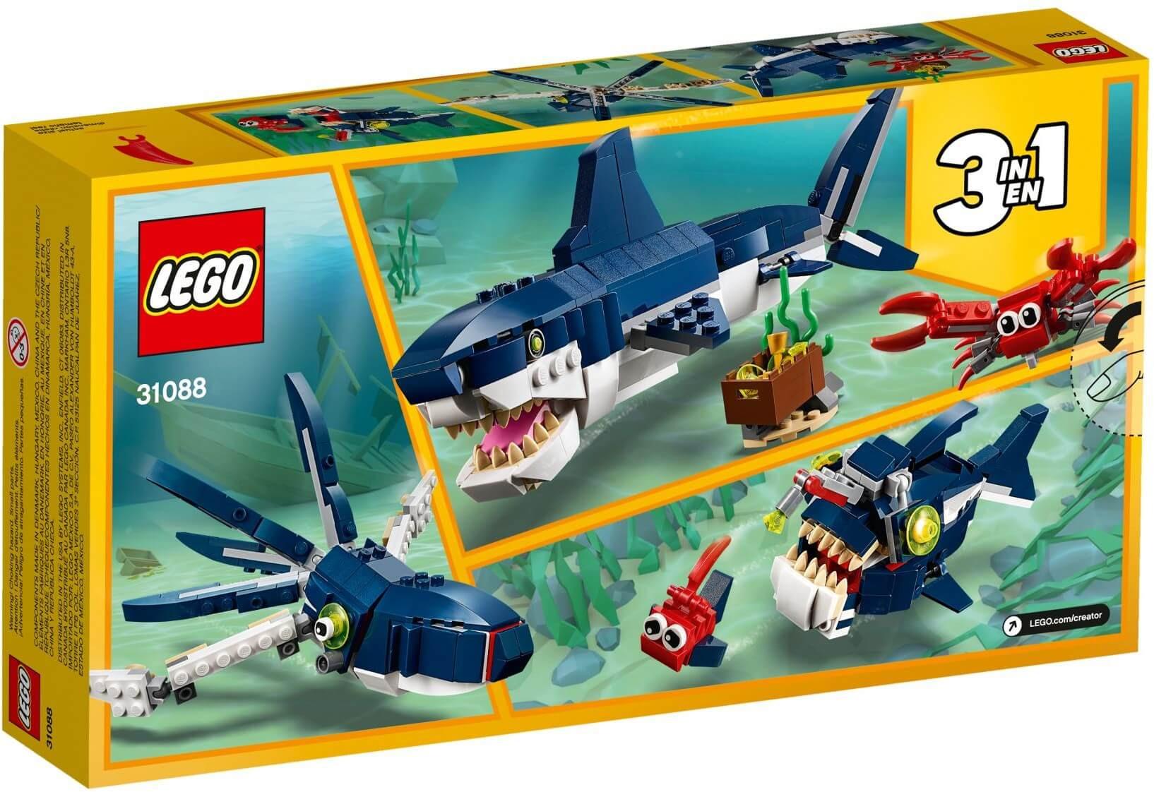 LEGO Creator 31088 - Xếp hình Cá Mập - Bạch Tuộc 3-trong-1 (LEGO 31088 Deep Sea Creatures)