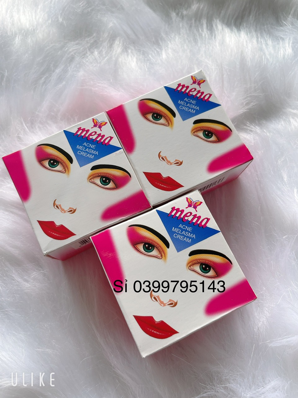 Combo 3 hộp kem mena trắng cấp tốc thiện châu 5g cao cấp ms 75