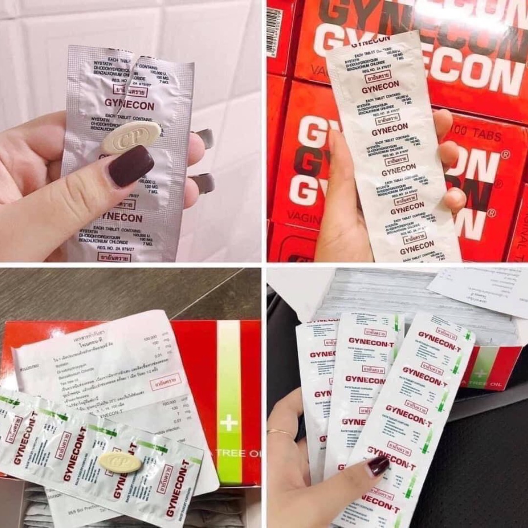(Combo 100 Viên) Đặt Se Khít Vùng Kín Gynecon Thái lan