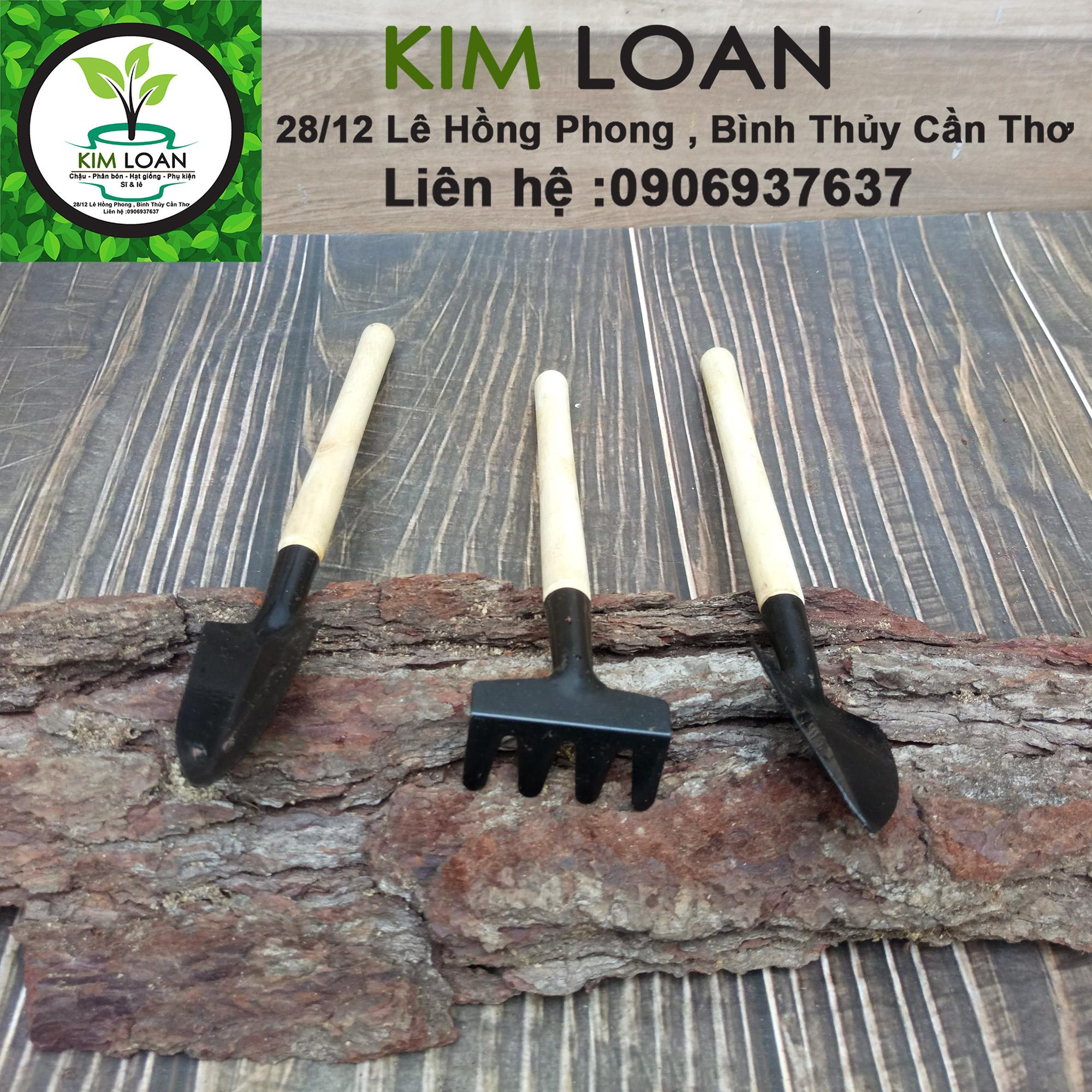 Bộ dụng cụ làm vườn 3 món mini 18cm