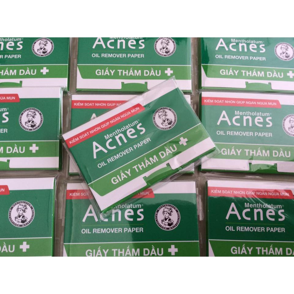 [HCM]Giấy thấm dầu Acnes Oil Remover Paper (100 tờ)