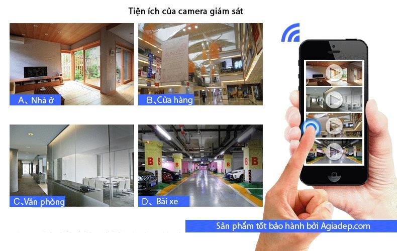Camera An Ninh Yoosee Wifi 2 Râu (Sóng Khỏe Hình Nét) Agiadep