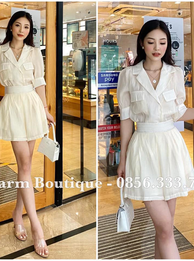 Rập Giấy 99001 - Set Blazer dạo phố Charm