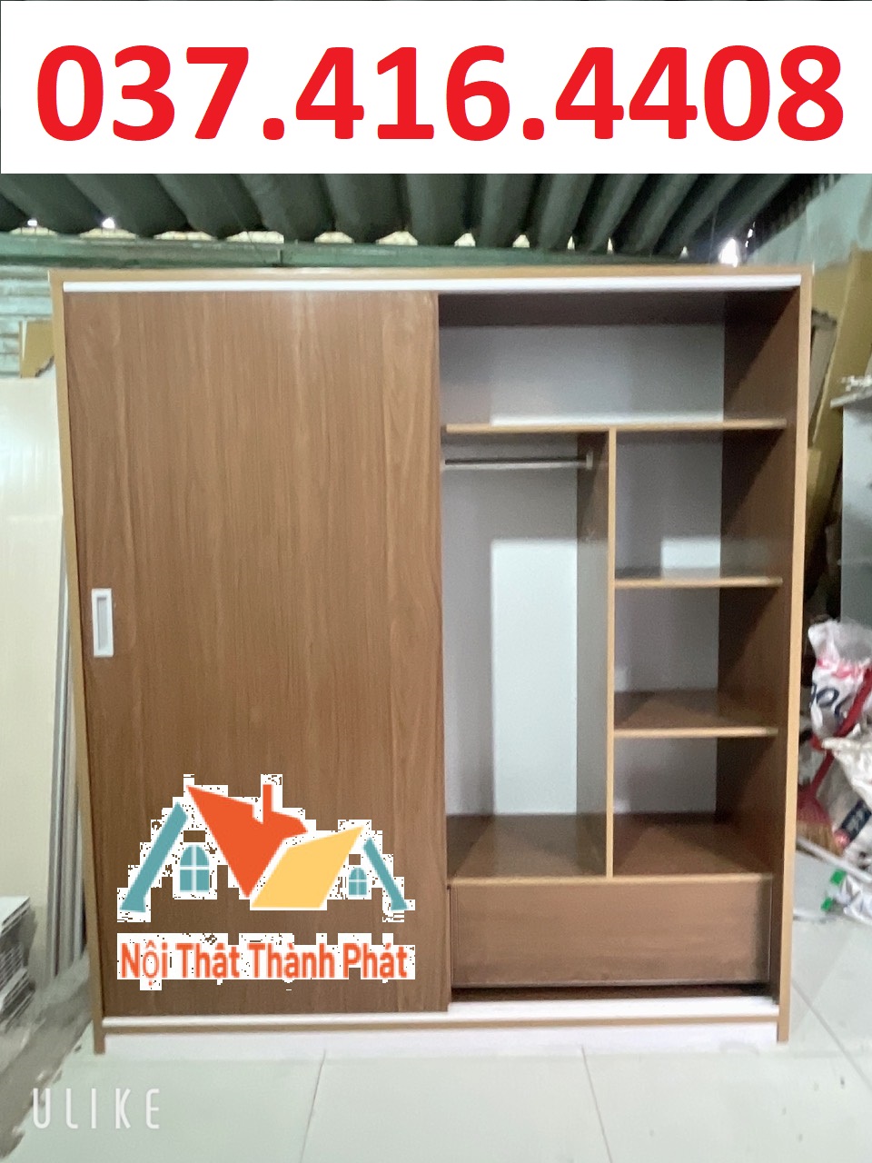 Tủ quần áo cửa lùa ngang 1m06 1m25 1m45 1m65 1m85 hình ảnh thực tế