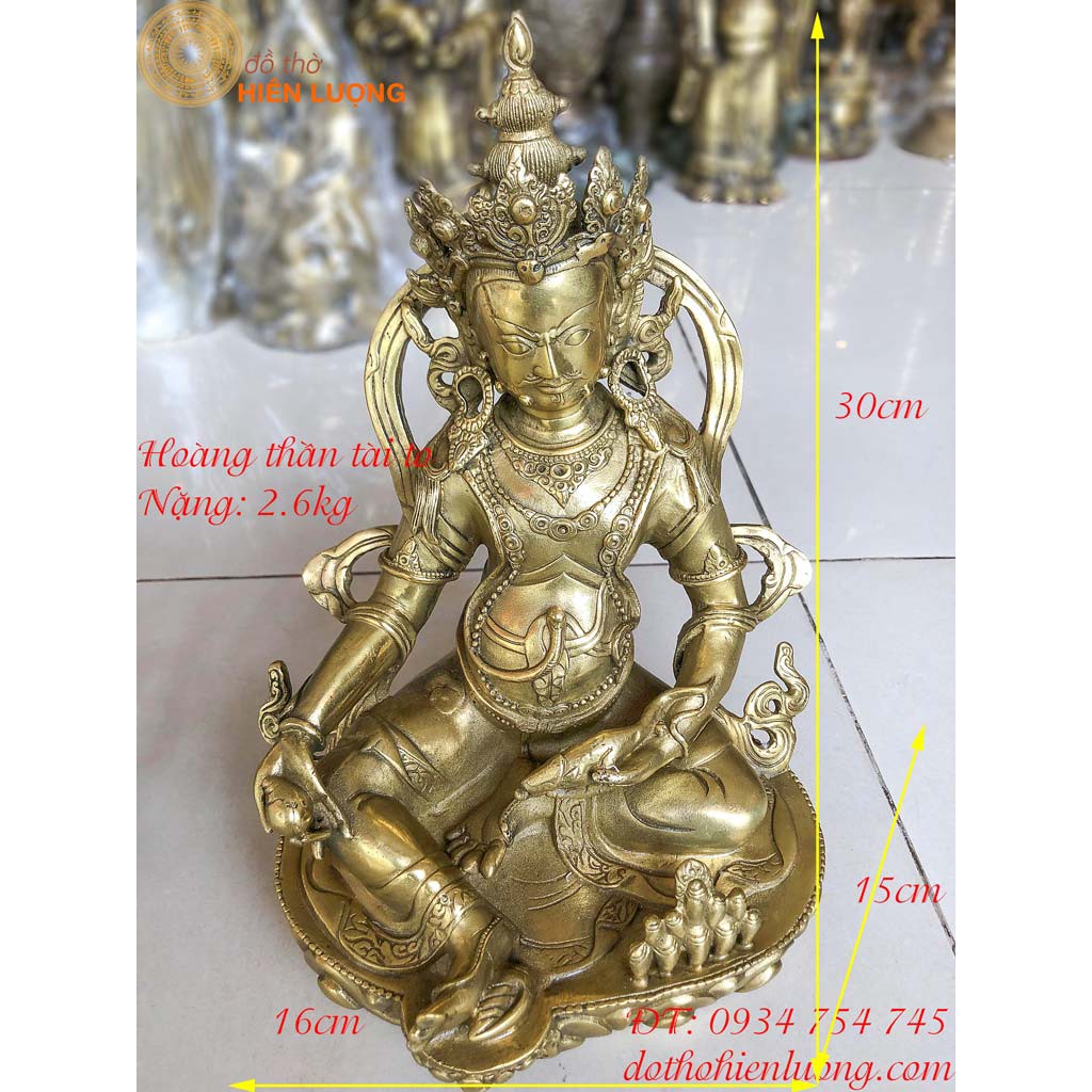 Tượng Hoàng Thần Tài Bằng Đồng Cao 20cm Và 30cm - Chiêu Tài Lộc, Buôn Bán Đắt Khách - Tăng Vượng Khí, Giữ Tài Lộc Bền Lâu