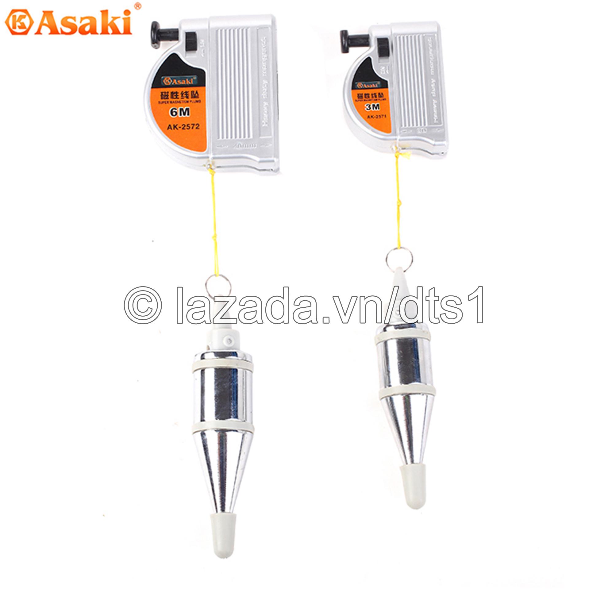 Quả dọi có từ tính 3m Asaki AK-2571 (Lập lòn từ tính)