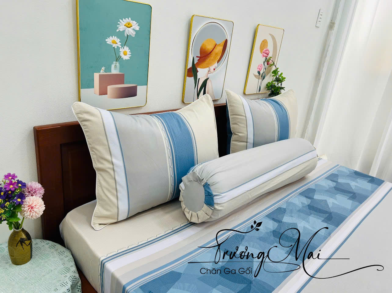 Chăn Ga Lụa Tencel mát mịn mềm mát họa tiết sang trọng