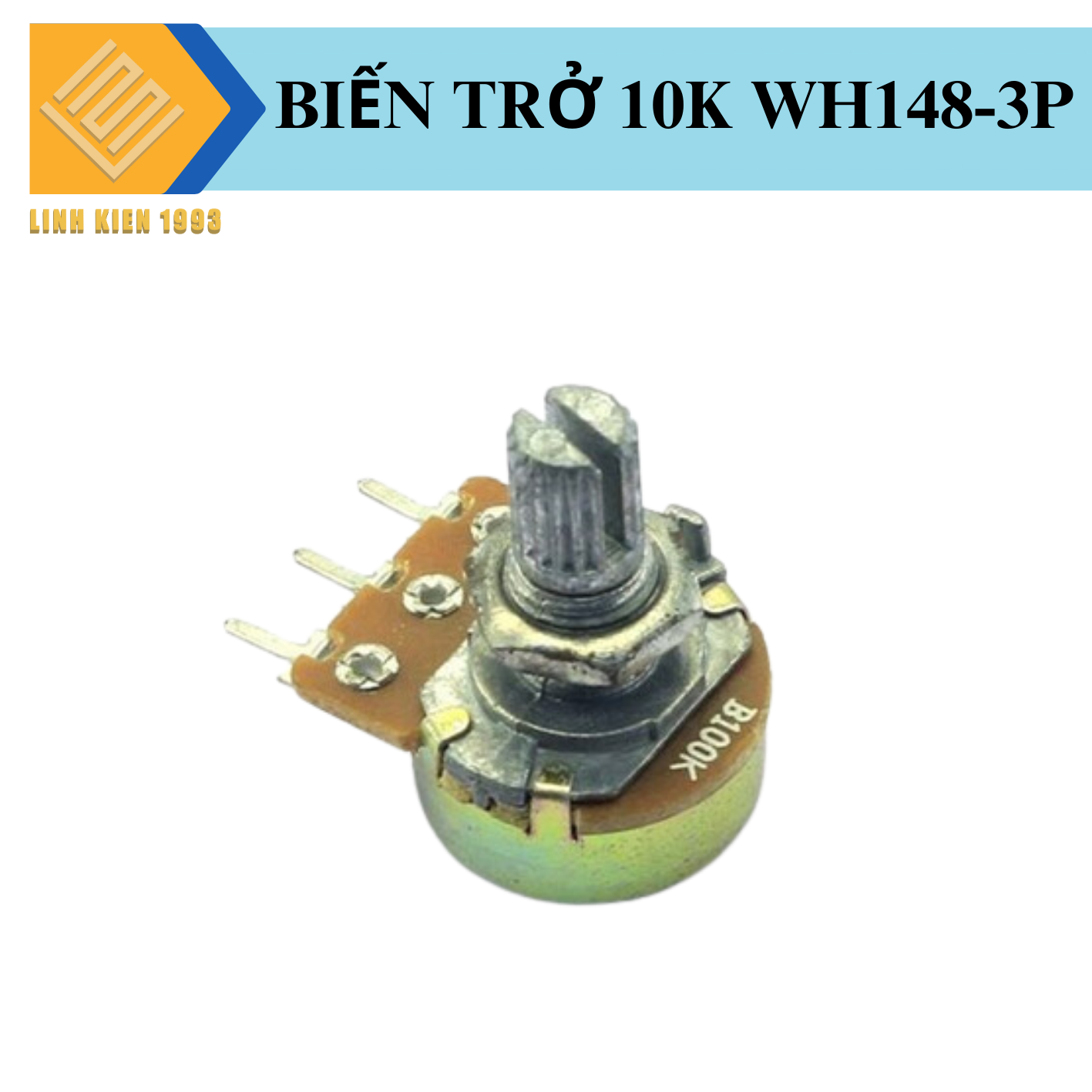 [ 2 CON ] Biến trở vặn volum WH148 10k 3 chân chiết áp