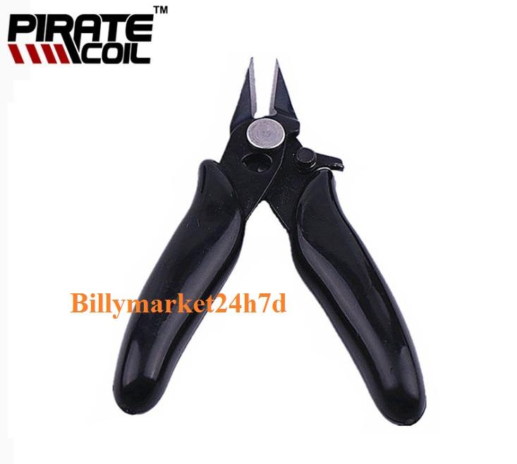 Kìm cắt coil mũi nhọn, kềm cắt dây thép tạo coil, dụng cụ làm đầu đốt, buồng đốt (loại nhỏ bỏ túi)