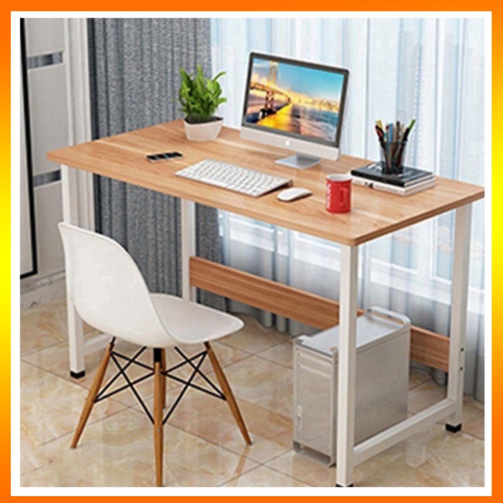 Bàn làm việc chân sắt sơn tĩnh điện mặt gỗ MDF