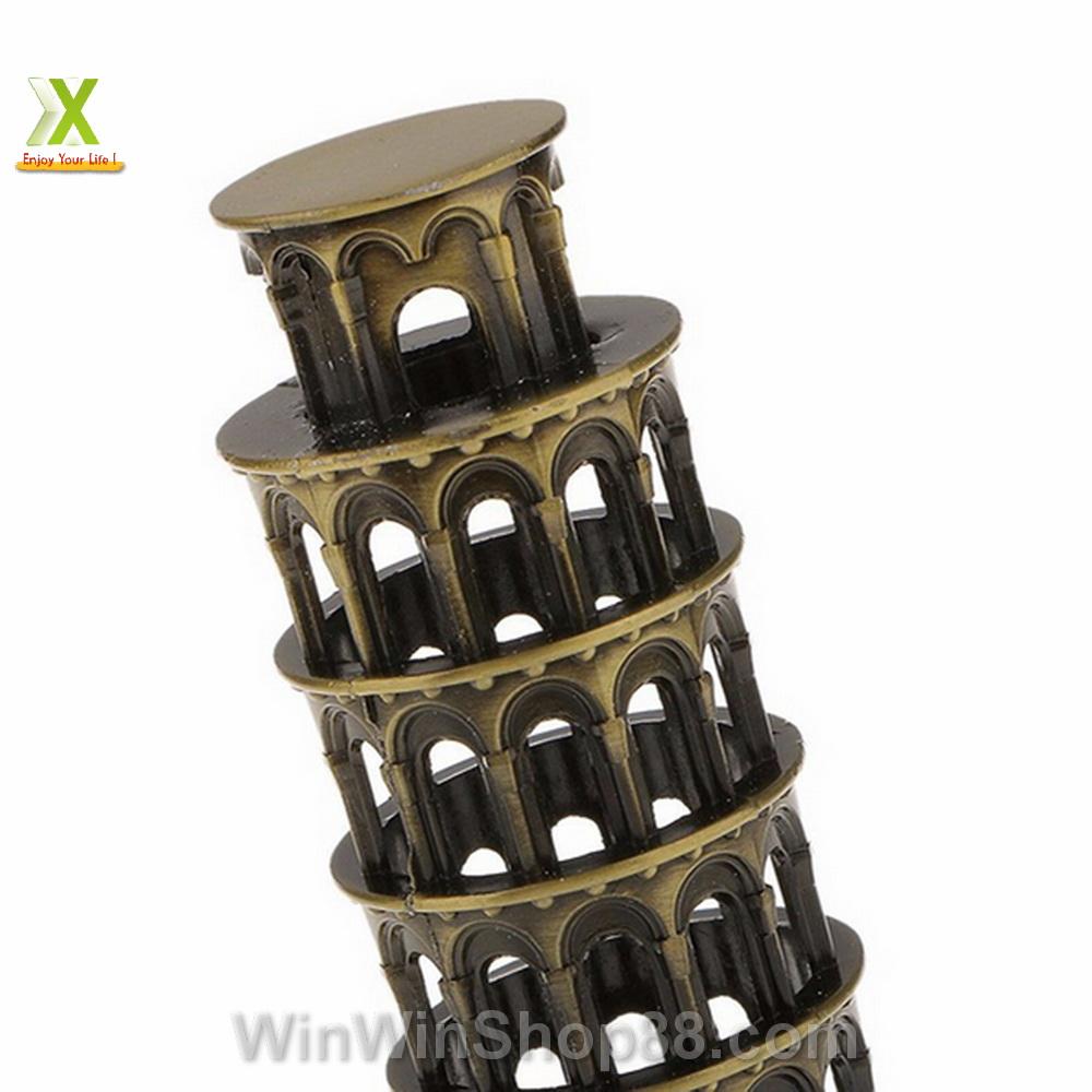 Mô hình tháp nghiêng Pisa cao 18 cm (Màu vàng rêu)