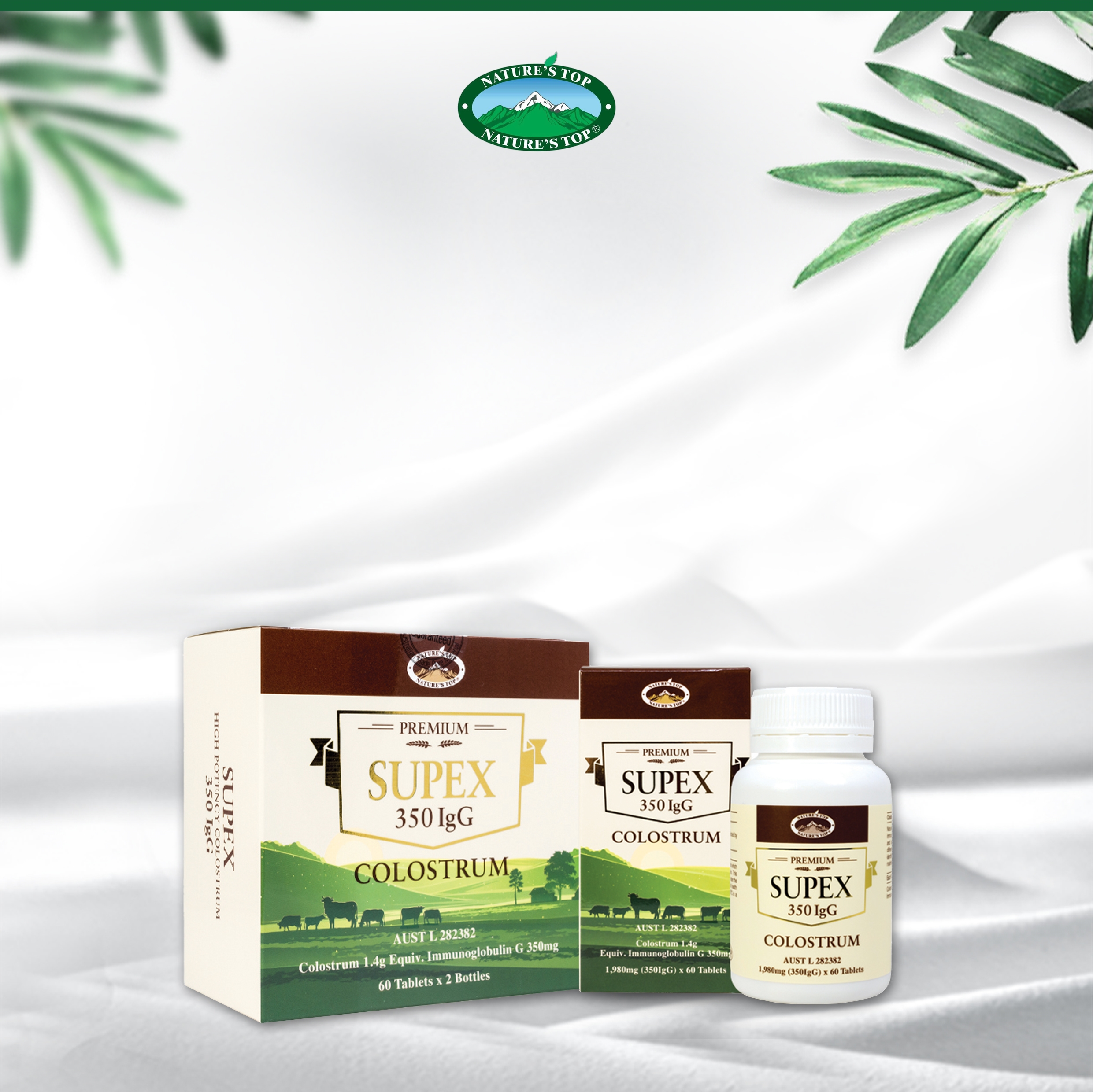 Viên uống sữa non úc hàm lượng cao nature's top supex colostrum