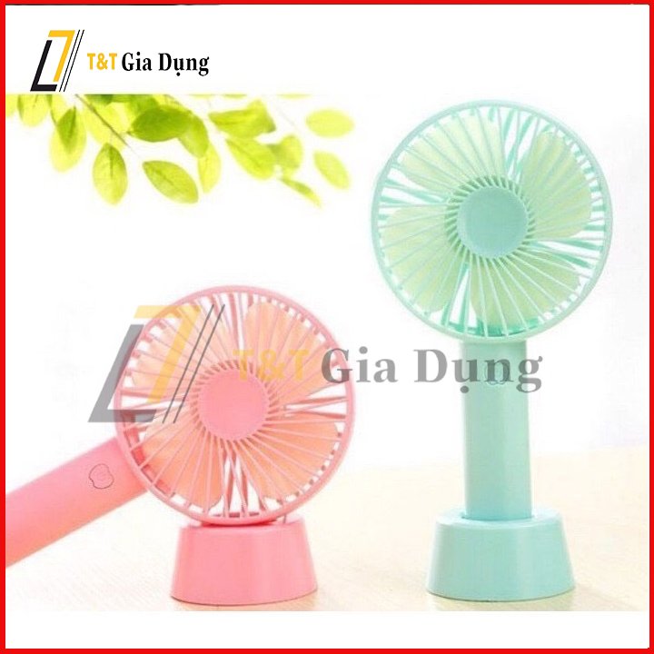 Quạt Mini cầm Tay Tích Điện 3 Chế Độ Gió - Đầy đủ phụ kiện