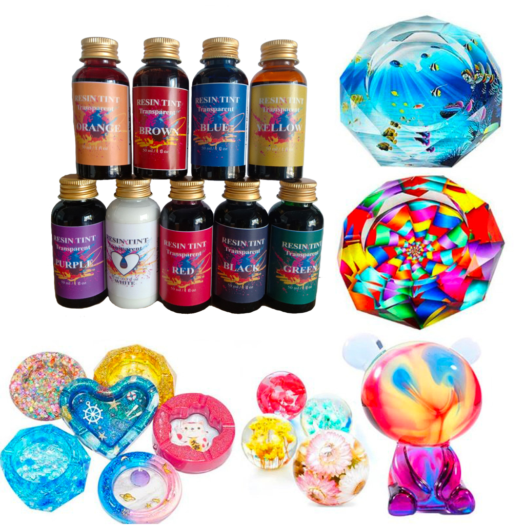 Màu Pha Epoxy Resin Tint Trong Suốt - Combo 9 Màu