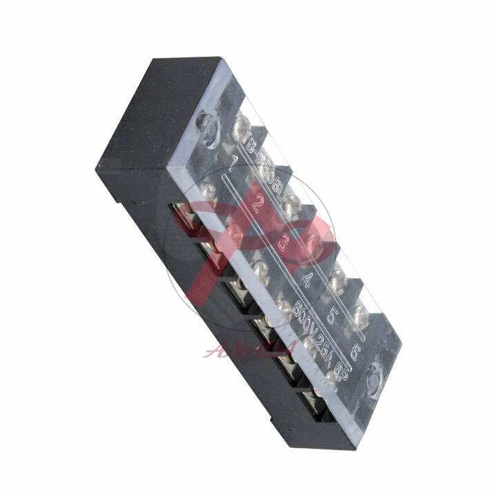 Cầu Đấu Điện Đen 6 Cổng 25A TB-2506